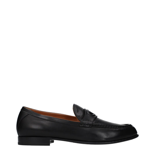 Mocasines sin cordones Valentino Garavani de cuero negro