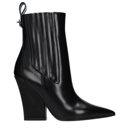 Botines Valentino Garavani de cuero negro