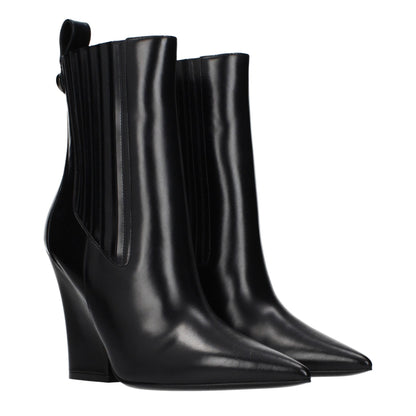 Botines Valentino Garavani de cuero negro