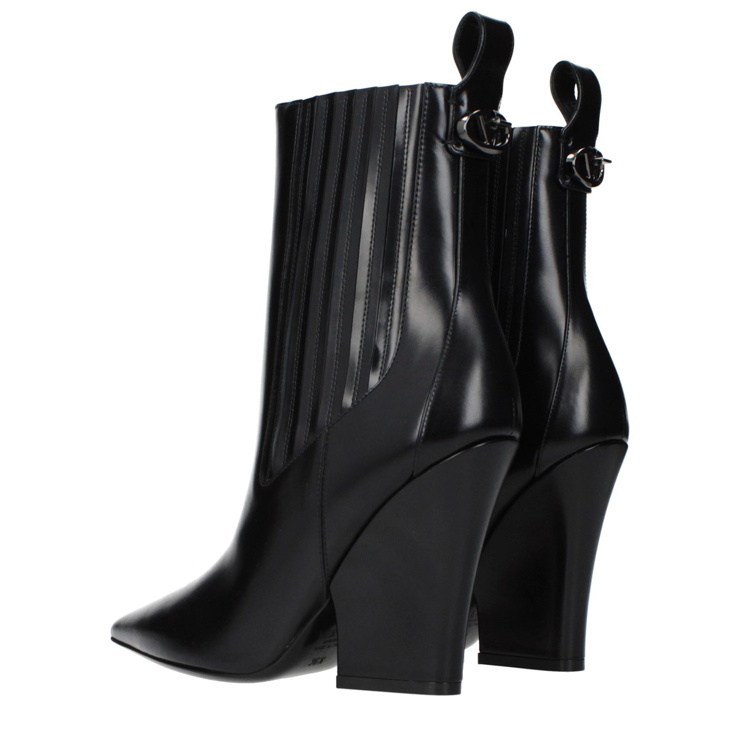 Botines Valentino Garavani de cuero negro