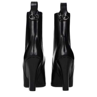 Botines Valentino Garavani de cuero negro