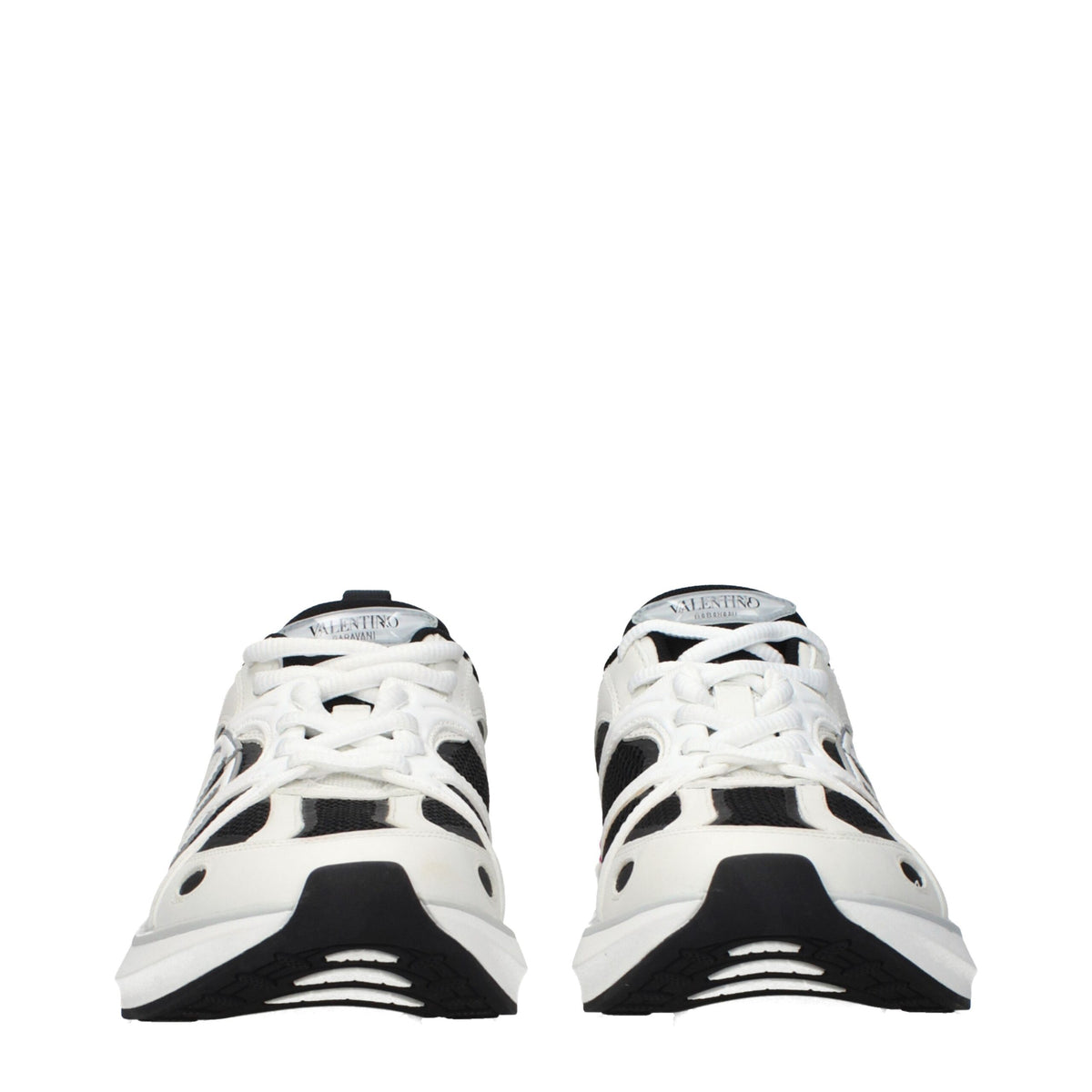 Valentino Garavani Zapatillas Deportivas De Tela Blanca Perfil Atlético
