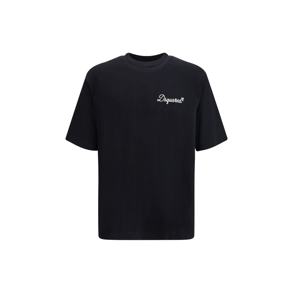 Dsquared² Black Cotton Oversized T-Shirt
