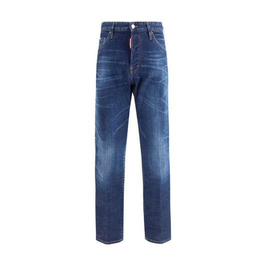 Jeans Dsquared² de algodón azul de corte ajustado