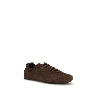 Prada Brown Calf Leather Bos Taurus Trainers