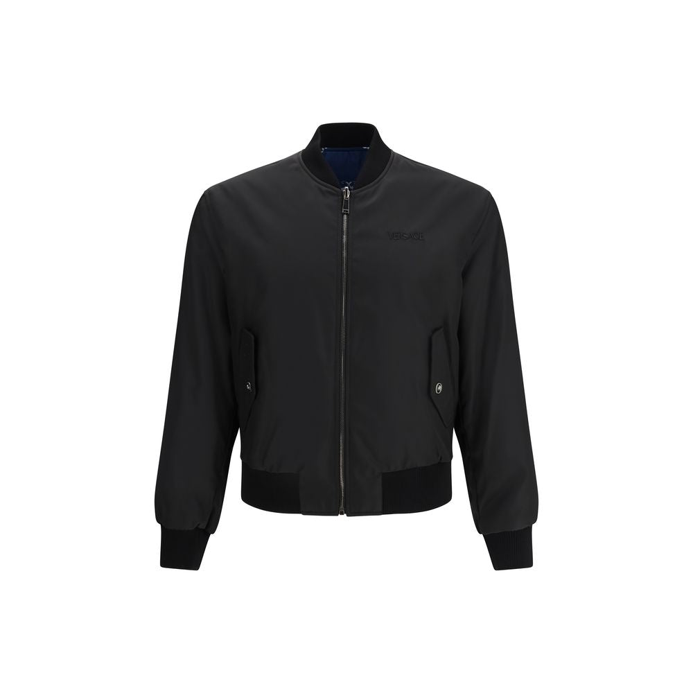 Chaqueta Versace de poliamida negra