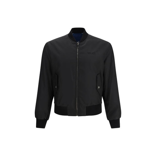 Chaqueta Versace de poliamida negra