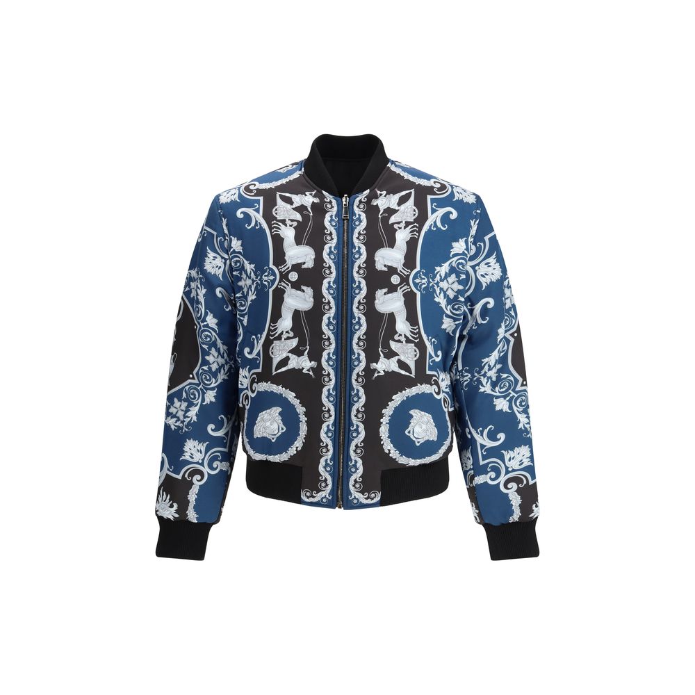 Chaqueta Versace de poliamida negra
