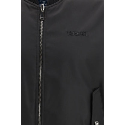 Chaqueta Versace de poliamida negra