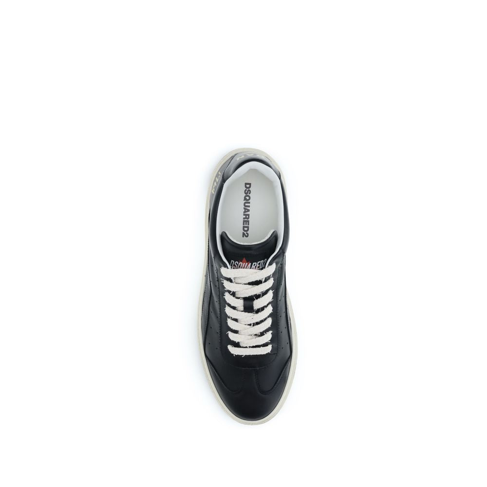 Dsquared² Black Calfskin Bos Taurus Sneakers
