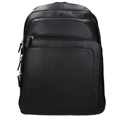 Sac à dos en cuir noir Piquadro