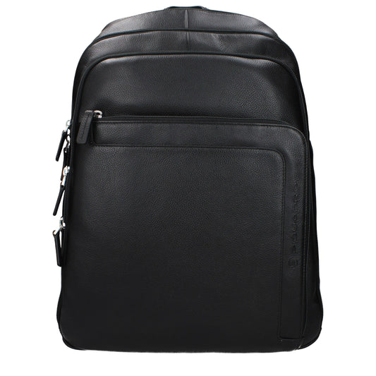 Mochila Piquadro de piel negra