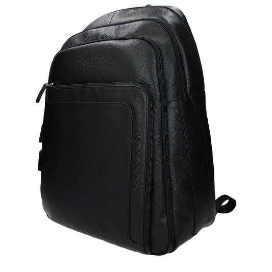 Mochila Piquadro de piel negra