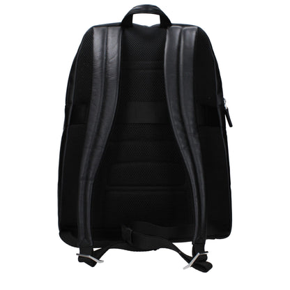 Sac à dos en cuir noir Piquadro