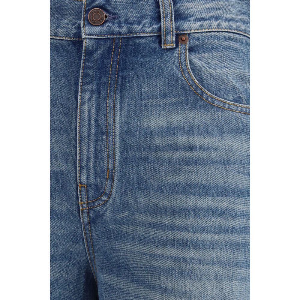 Jean en denim de coton bleu Chloé