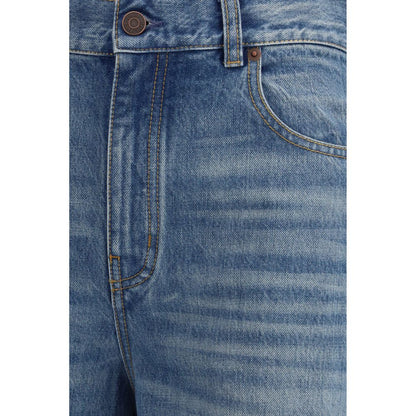 Jean en denim de coton bleu Chloé