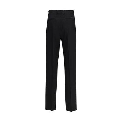 Pantalon habillé Versace en laine noire Oves Aries