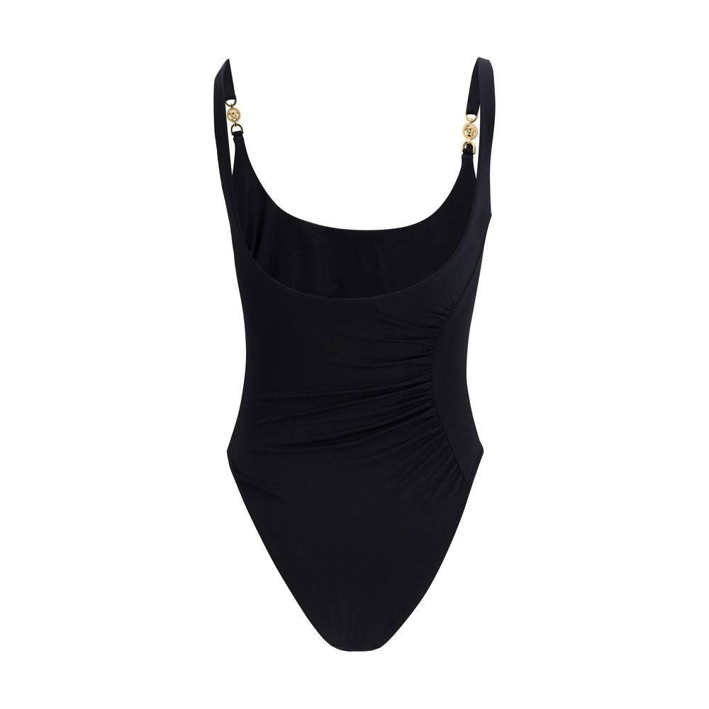 Versace Maillot de Bain Une Pièce en Polyamide Noir