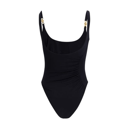 Versace Maillot de Bain Une Pièce en Polyamide Noir
