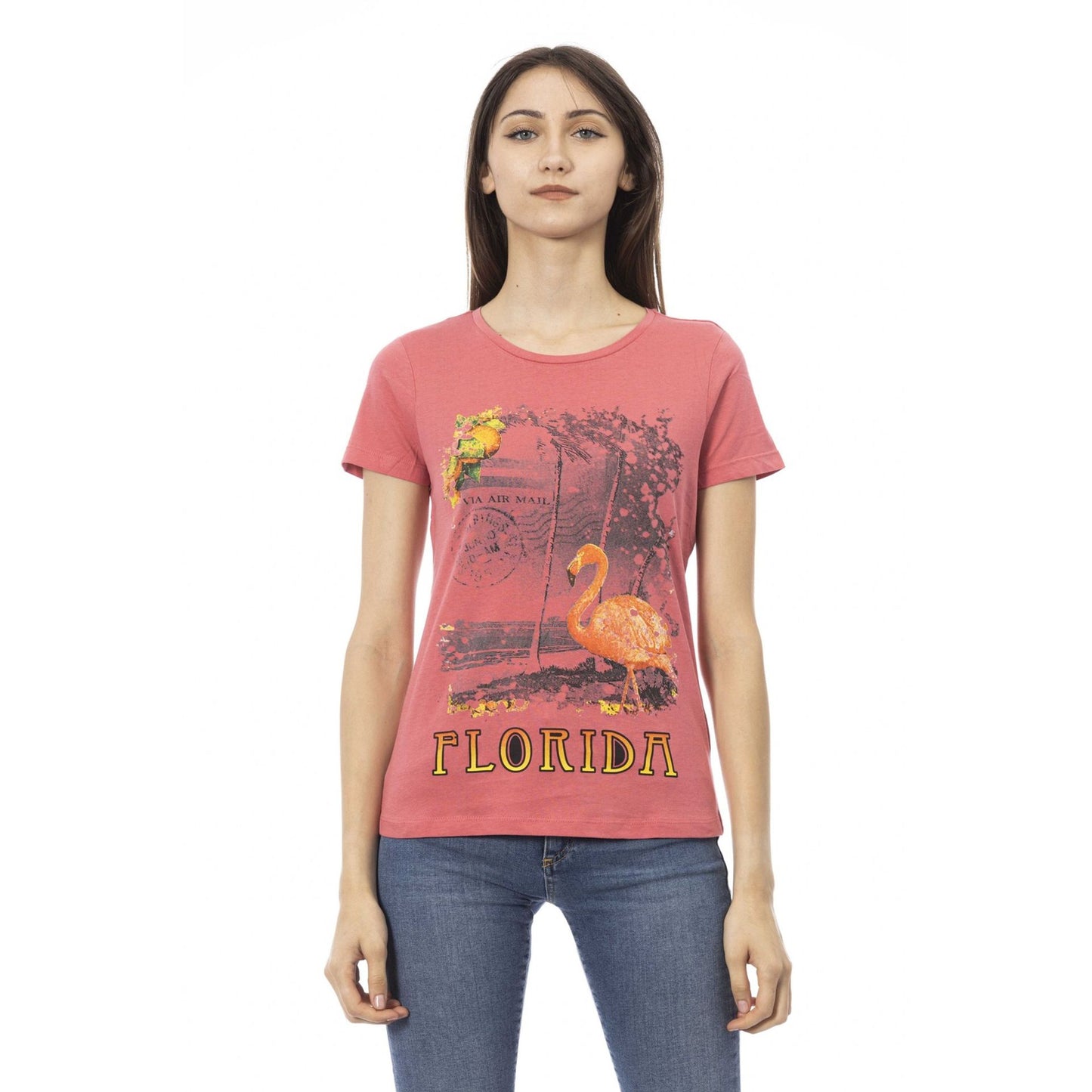 Women's Trussardi Action T-Shirt 90% Cotton