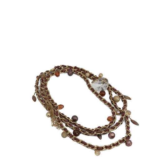 Guess necklace UF306200 in gold-toned steel with hook clasp
